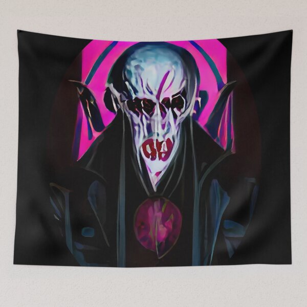 Artikelvorschau, Abstrakter Neon-Cyberpunk-Nosferatu-Vampir #4 entworfen und verkauft von OddUnderground.