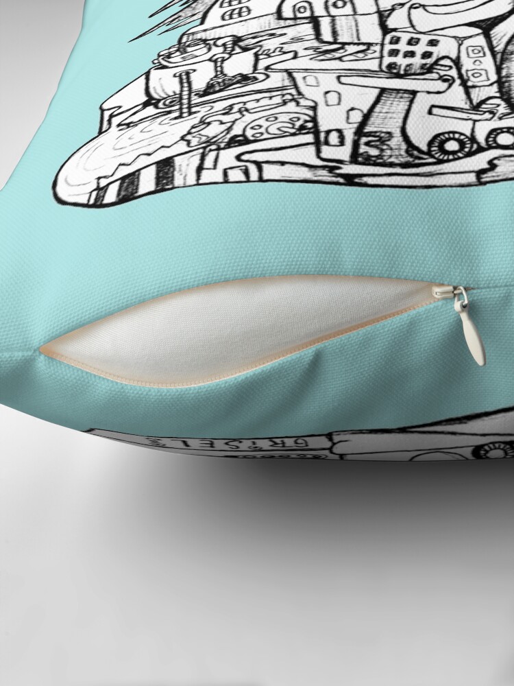 Thumbnail 2 of 4, Pillow, Robots designed and sold by GriselMiranda.