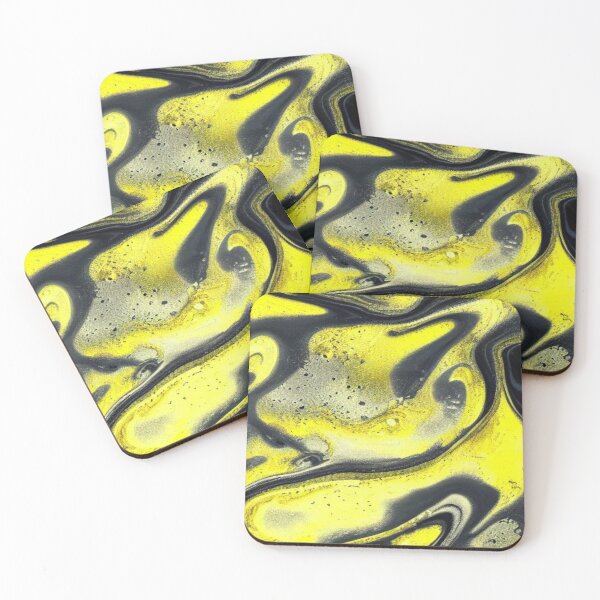 Item preview, Abstract Yellow and Black designed and sold by calibrit.