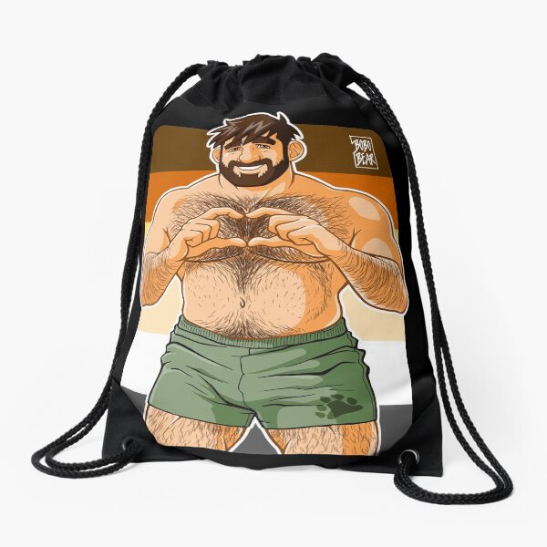 ADAM I LOVE YOU - BEAR PRIDE Drawstring Bag