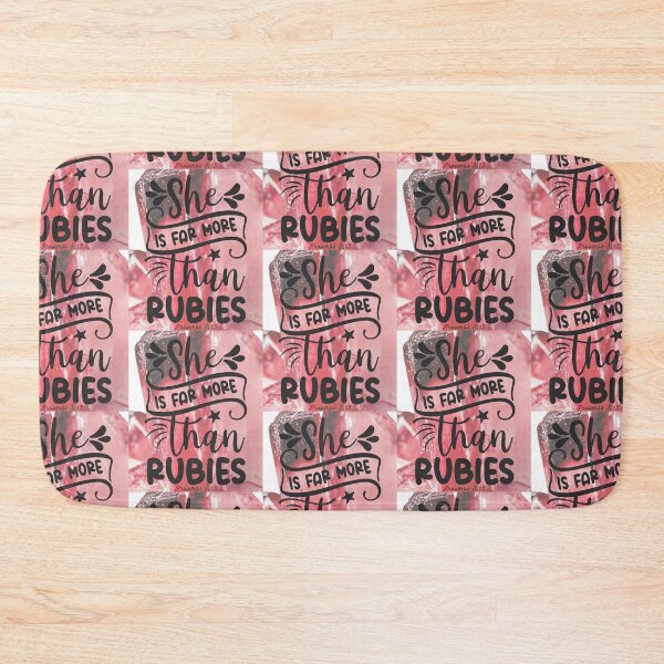 Item preview, Wonderful Rubies and She is Far More Than Rubies Bible Verse Proverbs 3:15. designed and sold by onlyscriptures.