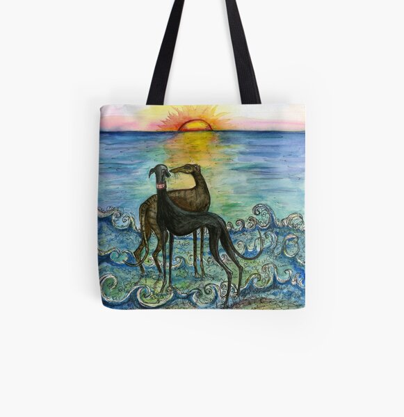 Coucher de soleil et vrai amour Tote bag doublé
