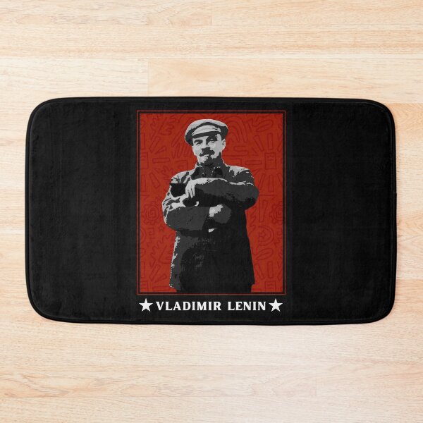 Item preview, Retro Lenin and Cat Portrait designed and sold by BluebellPainter.