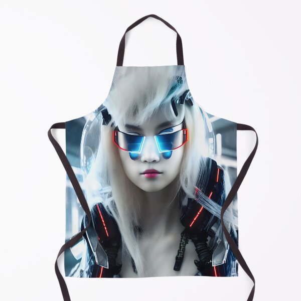 Aperçu de l'œuvre Japonais Cyberpunk Cyborg Girl - art numérique moderne créée et vendue par ai-mnesia.