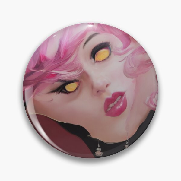 Item preview, Help Me, I Am Melting........... - The Beautiful Face Of Woman With Pink Hair and Yellow Eyes Slowly Melting designed and sold by UncleLanny.