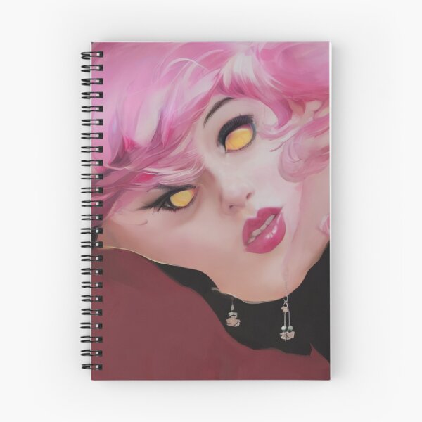 Item preview, Help Me, I Am Melting........... - The Beautiful Face Of Woman With Pink Hair and Yellow Eyes Slowly Melting designed and sold by UncleLanny.