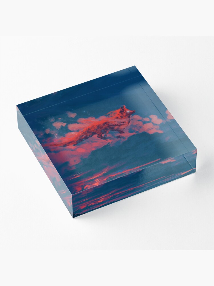Alternate view of The Twilight Fox Acrylic Block