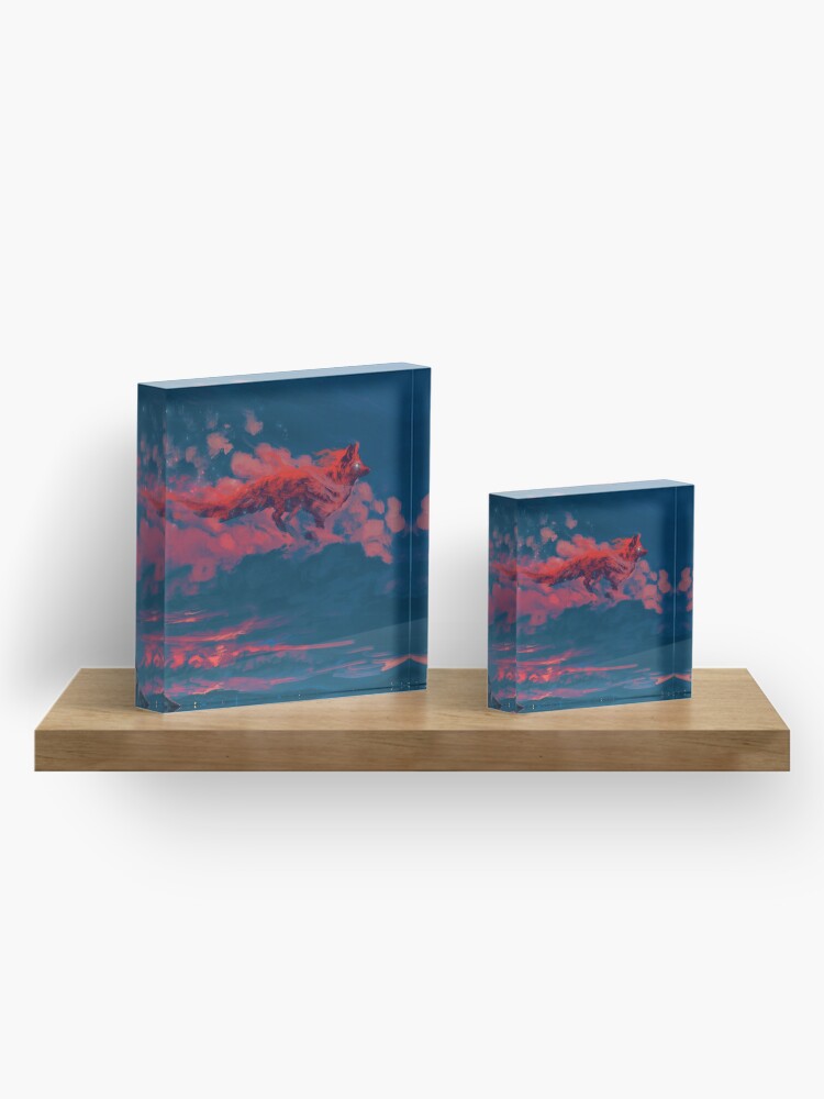 Alternate view of The Twilight Fox Acrylic Block