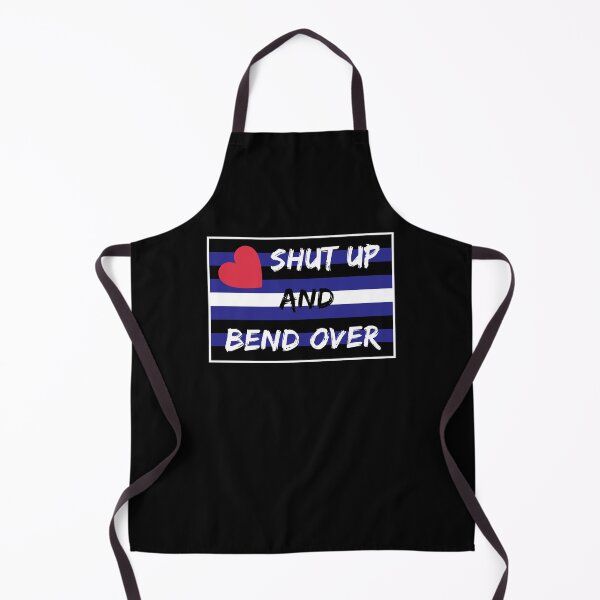 Item preview, WOOFZ® Leather Pride Flag Shut Up And Bend Over designed and sold by woofz.