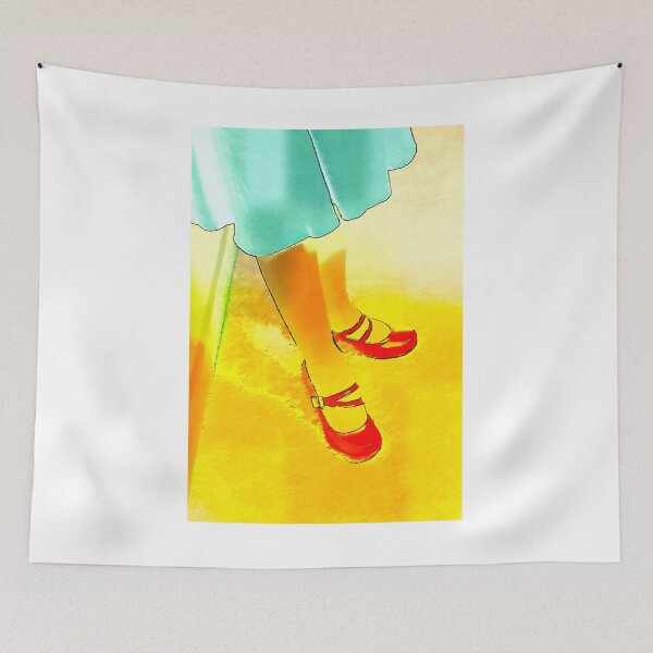 Item preview, RED SHOES YELLOW FLOOR NOT ROAD   designed and sold by scarletjames.
