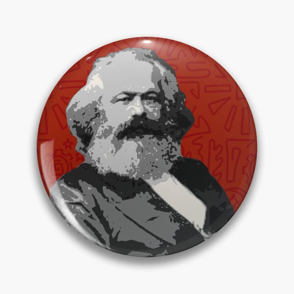 Item preview, Retro Karl Marx Portrait - no border designed and sold by BluebellPainter.