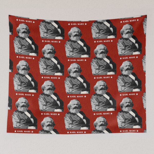 Item preview, Retro Karl Marx Portrait - no border designed and sold by BluebellPainter.
