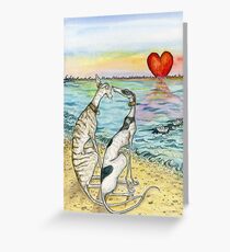 Two Paper Boats Greeting Card