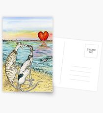 Two Paper Boats Postcards