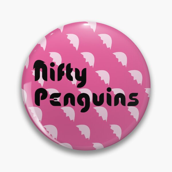 Item preview, White Penguin Eggshell in Pink Background - Nifty Stories designed and sold by NiftyPenguins.