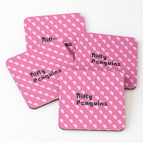 Item preview, White Penguin Eggshell in Pink Background - Nifty Stories designed and sold by NiftyPenguins.