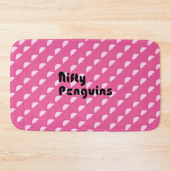 Item preview, White Penguin Eggshell in Pink Background - Nifty Stories designed and sold by NiftyPenguins.