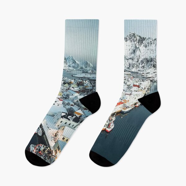Item preview, Norway's Fishing Village designed and sold by MorningFive.