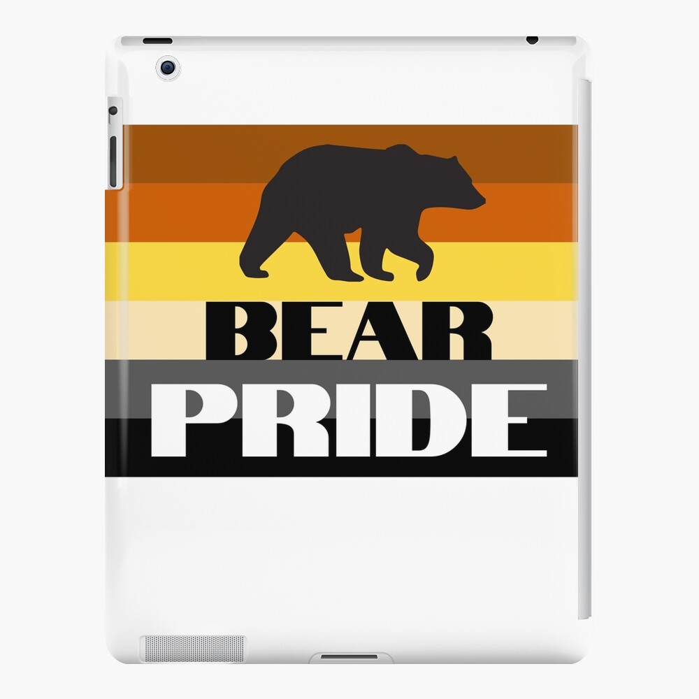 WOOFZ® Black Bear Silhouette Pride Gay Bears Flag | Poster