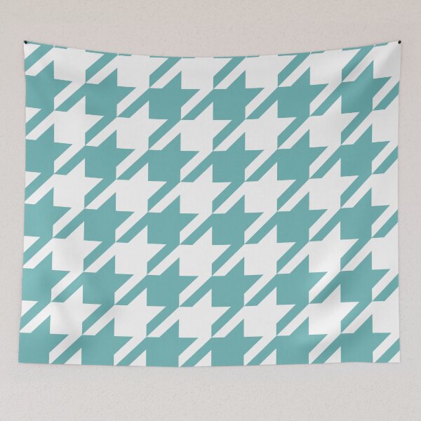 Item preview, Moonstone Blue Houndstooth Pattern designed and sold by patternplaten.