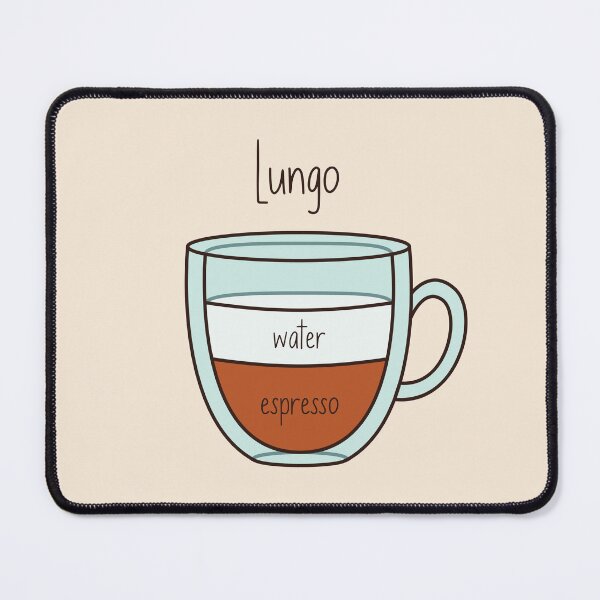 Item preview, Cute Hand Drawn Coffee Proportions - Lungo designed and sold by hotsaucefactory.