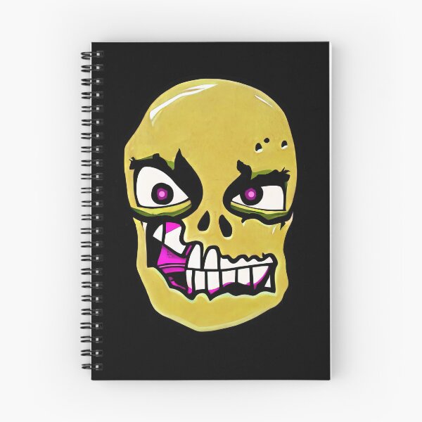 Item preview, Etiqueta engomada amarilla del horror de la cabeza del zombi ilustrada designed and sold by WonkaDunkaDunk.