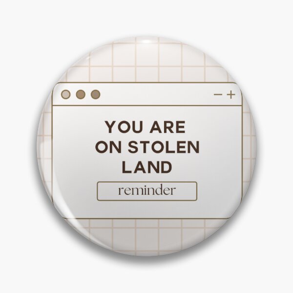 Item preview, stolen land designed and sold by nativelovenotes.