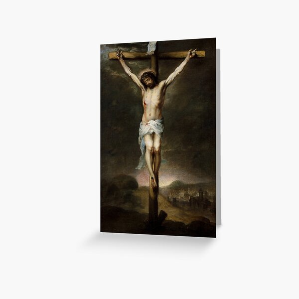 Item preview, The Crucifixion | Bartolome Esteban Murillo | 1675 Gospel Biblical Art designed and sold by CJET.