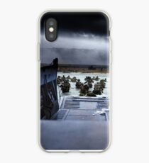 Men of the 16th Infantry Regiment, U.S. 1st Infantry Division wade ashore on Omaha Beach on the morning of 6 June 1944 #DDay iPhone Case