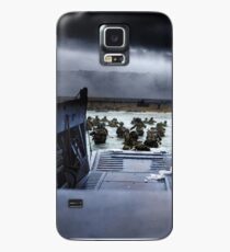 Funda/vinilo para Samsung Galaxy Los hombres del 16. ° Regimiento de Infantería, 1. ° División de Infantería de los EE. UU. Desembarcan en la playa de Omaha la mañana del 6 de junio de 1944 #DDay