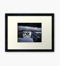 Men of the 16th Infantry Regiment, U.S. 1st Infantry Division wade ashore on Omaha Beach on the morning of 6 June 1944 #DDay Framed Print