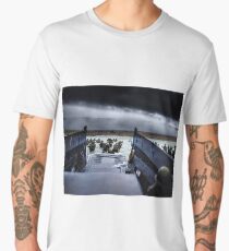 Men of the 16th Infantry Regiment, U.S. 1st Infantry Division wade ashore on Omaha Beach on the morning of 6 June 1944 #DDay Men's Premium T-Shirt