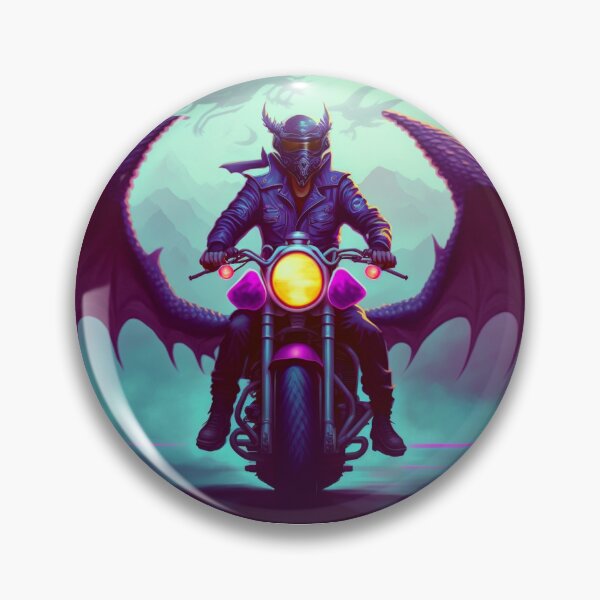 Item preview, Synthwave Dragon Biker designed and sold by Mr-Stein.