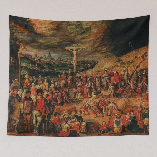 Item preview, The Crucifixion on Mount Calvary | Frans Francken I | 1590 Renaissance Gospel Biblical Art designed and sold by CJET.