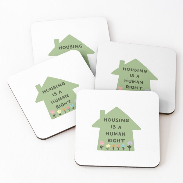 Item preview, Housing is a Human Right Green with Garden designed and sold by HeyGoAway.