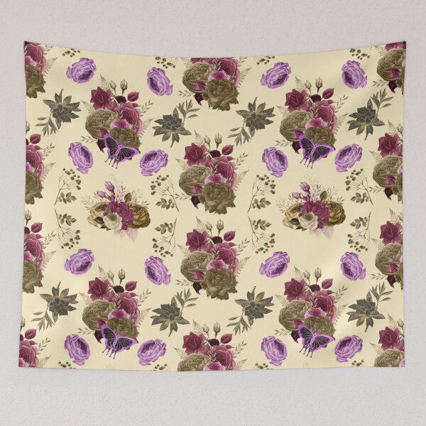 Item preview, Flower with butterflies Pattern designed and sold by Itzjustlife.