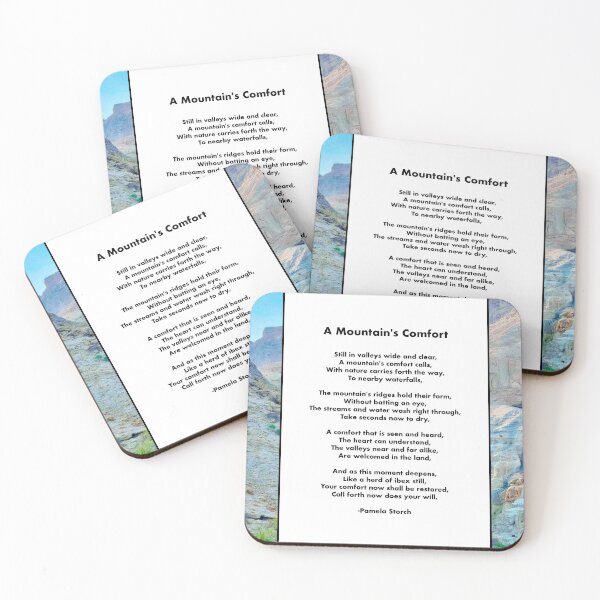 Item preview, A Mountain's Comfort Poem designed and sold by Pamela Storch.