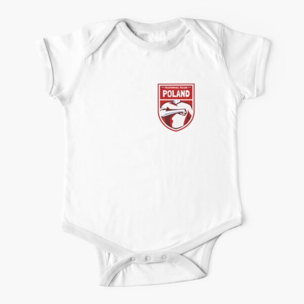 Pop Threads Poland Soccer National Team Football Retro Crest Baby Toddler  Kids Girl Boy T-Shirt, Infant