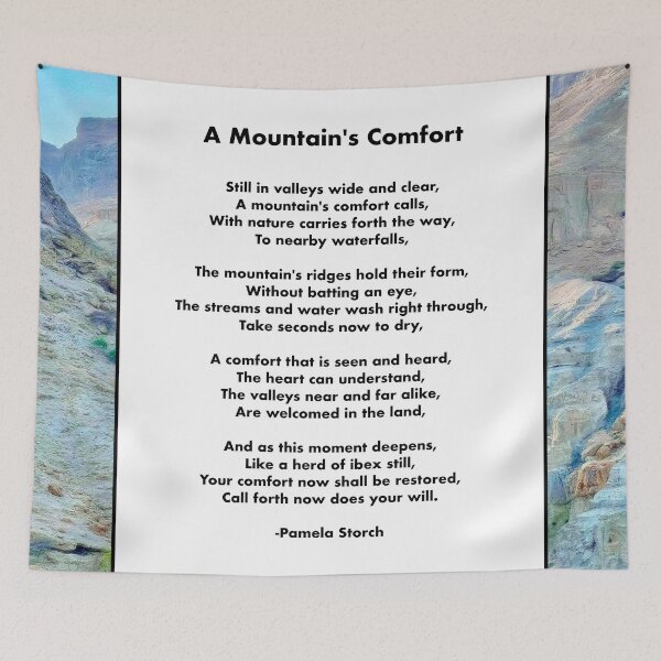 Item preview, A Mountain's Comfort Poem designed and sold by Pamela Storch.