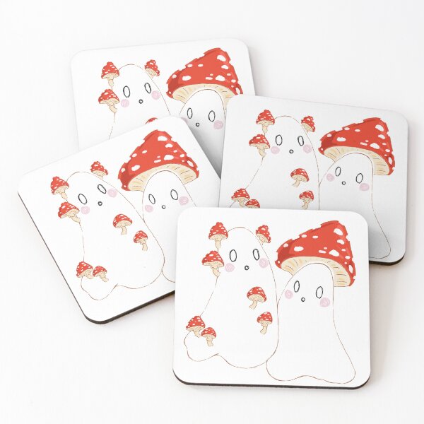 Item preview, Mushroom Ghost Friends designed and sold by AngelaAwePants.