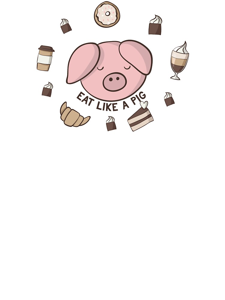 Download Eat Like A Pig Kids T Shirt By Designbundles Redbubble