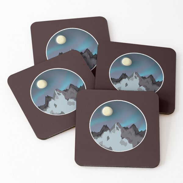 Item preview, Circular mountain scene print  designed and sold by LesiSlug.