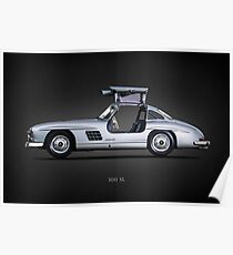 300 SL Flügeltürer 1954 Poster
