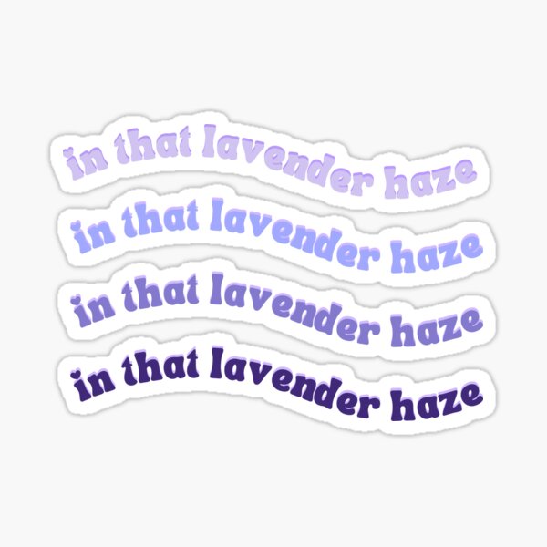 Lavender Haze Holographic Stickers  Taylor Swift Vinyl Stickers –  handsomeprintsdesign