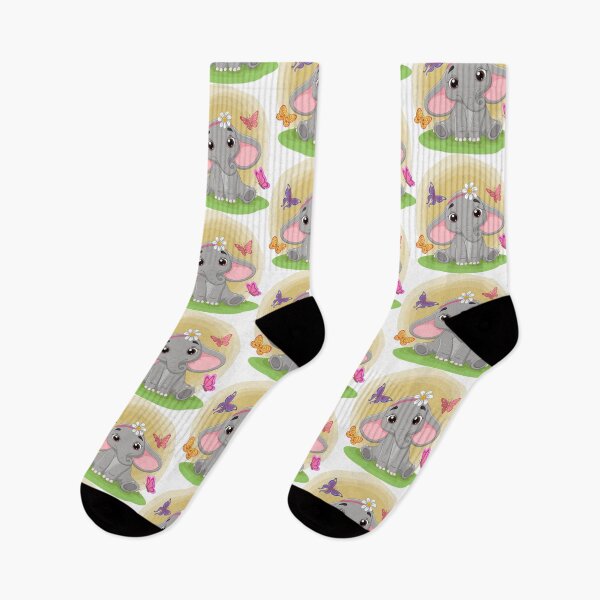 Item preview, Cute Butterflies and Elephants   Childrens Apparel and Decor designed and sold by lduke47.