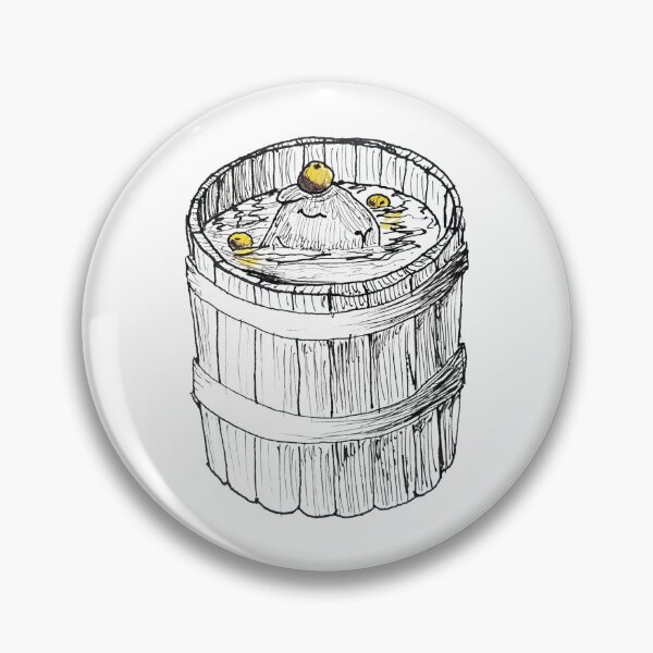Item preview, Obligatory Capybara in Yuzu Bath designed and sold by Amy-Elyse Neer.