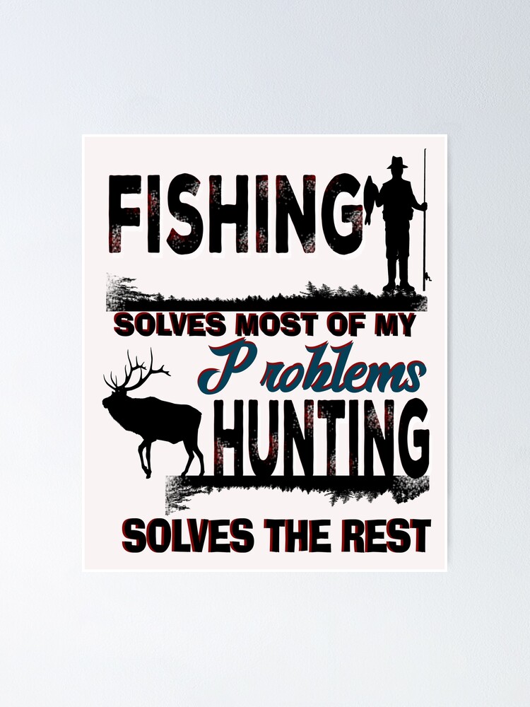 Funny Fishing And Hunting Gifts Fisher Humor Deer Hunting Pullover Hoodie