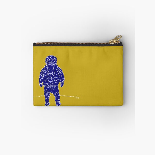 Item preview, Child in down jacket (dark blue, white outlines) designed and sold by MentaLee.