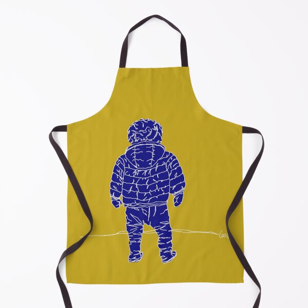 Item preview, Child in down jacket (dark blue, white outlines) designed and sold by MentaLee.