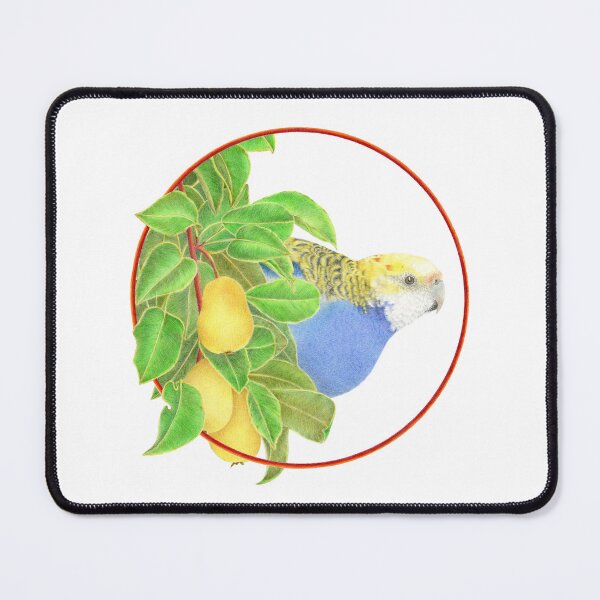 Item preview, Pale headed rosella in a pear tree circle. designed and sold by ArtbyLeanneWB.